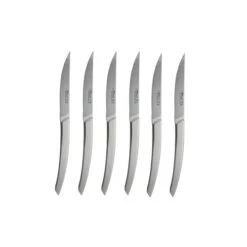 Coffret Hêtre 6 Couteaux à Steak Le Thiers® Manche Inox