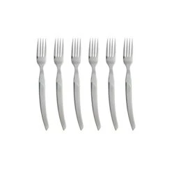 Coffret Hêtre 6 Fourchette à Steak Le Thiers® Manche Inox