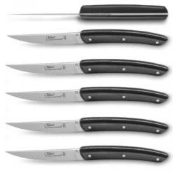 Coffret 6 Couteaux à Steak Le Thiers® Shadow Par Thomas Bastide