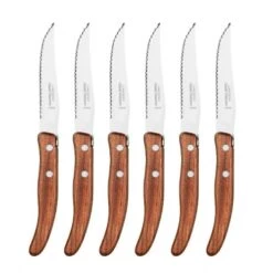 Coffret Hêtre 6 Couteaux Berlingot Manche Bois