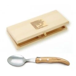Coffret Hêtre 6 Cuillères à Soupe Berlingot Manche Bois