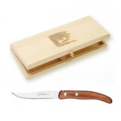 Célèbre Couteaux Magasin -Célèbre Couteaux Magasin coffret hetre berlingot 6 couteaux et 6 fourchettes manche resine 2