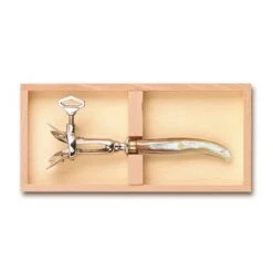 Coffret Hêtre Fer à Gigot Laguiole Mitre Laiton