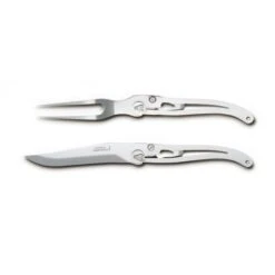 Coffret Service à Découper 2 Pièces XXL Laguiole Manche Inox