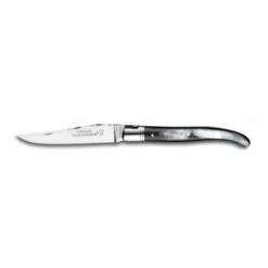 Couteau De Poche Laguiole Traditionnel 12cm Manche Corne Mitre Inox