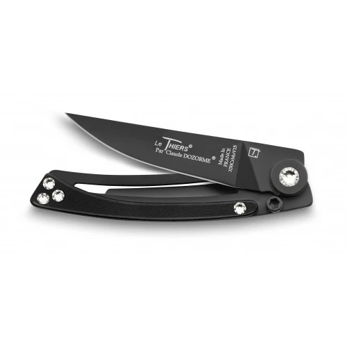 Couteau De Poche Liner Lock Le Thiers® Swarovski Lame Noire 1 Couteau De Poche Liner Lock Le Thiers® Swarovski Lame Noire